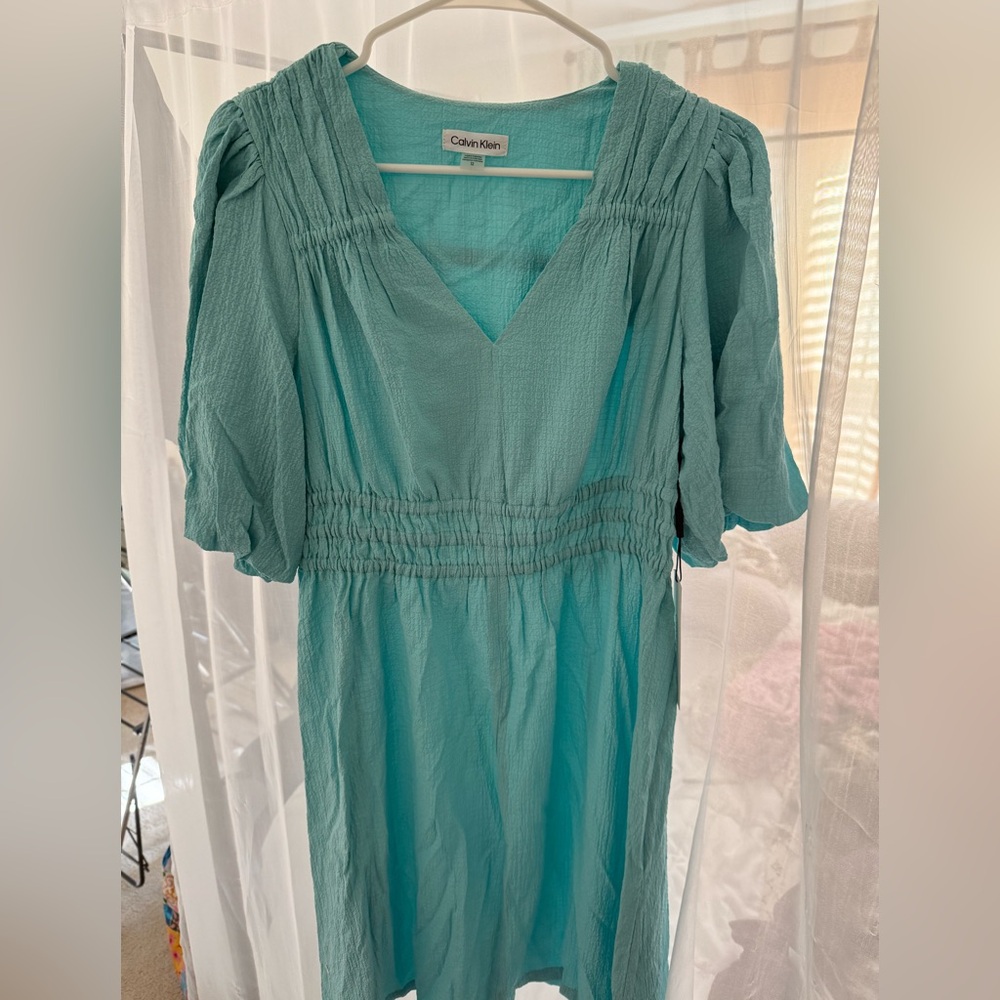 Calvin Klein Aqua Midi Dress